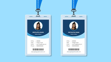 Modern Employee Identity Card Design | Photoshop Tutorial