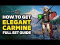 Crimson Desert Elegant Carmine Armor Plate Armor FULL Set Guide (All Locations + Best Damiane Set)
