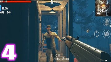 Zombie Hunter D Day Gameplay Walkthrough | Part 4 | Android/iOS