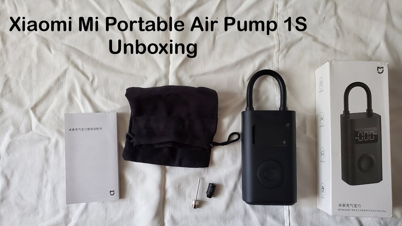 Xiaomi Mi Portable Air Pump 1S unboxing 