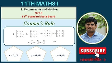 Matrix | Understanding Cramer