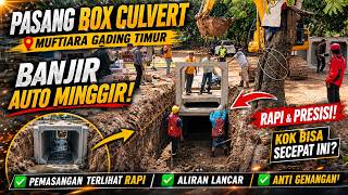 BOX CULVERT Mutiara Gading Timur Dipasang Rapi! Banjir Auto Minggir❓ Proyek KDM Bekasi Viral