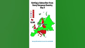 Getting A Subscriber From Every European Country Day 2 #helpmemakethismakesense #fun #map