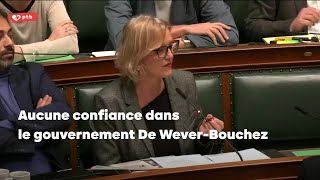 Aucune confiance dans le gouvernement De Wever-Bouchez