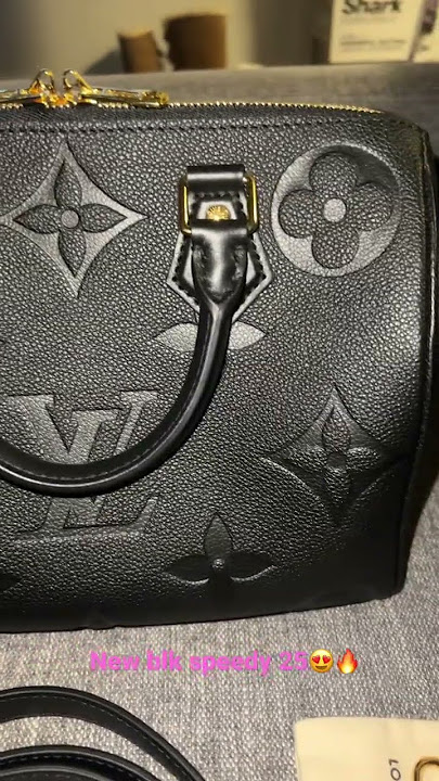 Louis Vuitton Speedy Bandoulière 25 Bicolore Black Beige Monogram Empreinte