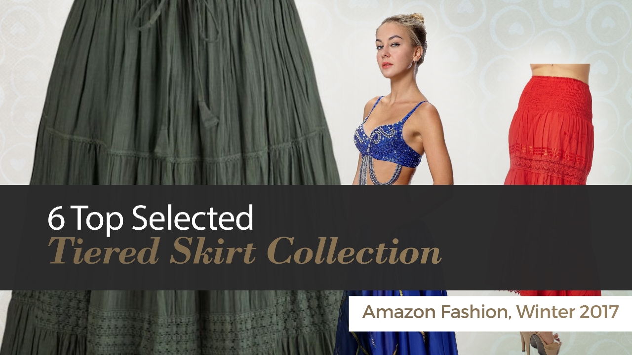 6 Top Selected Tiered Skirt Collection Amazon Fashion, Winter 2017