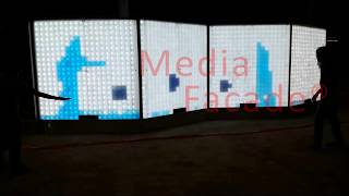 Media Facade Pixel Lighting Lighitng Project Medellin Interactive Wall - Columbia