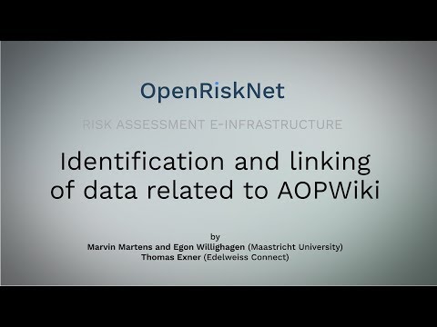 Identification and linking of data related to AOPWiki