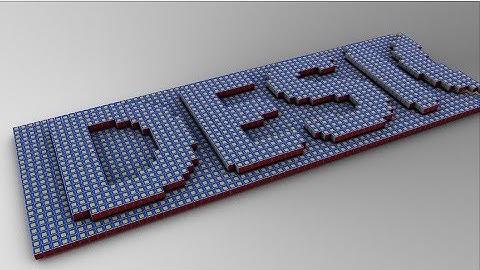 Voxel Title Animation using Cinema 4D Tutorial