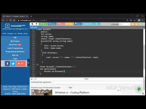 How to create another "This Pointer" Programme in C++ Programming Language - MDP Versatile