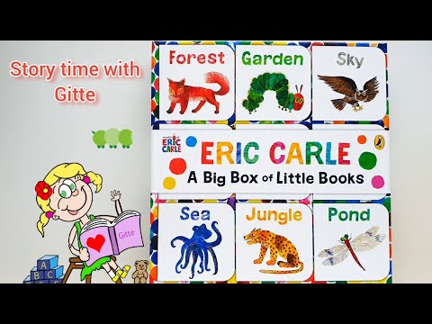 Read Aloud A Big Box of Little Books by Eric Carle | First Words for Toddlers with Gitte