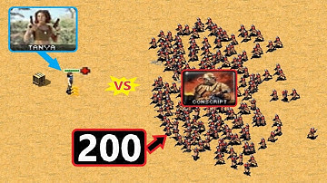 Can Fully Upgraded Tanya kill 200 Conscripts? - Red Alert 2