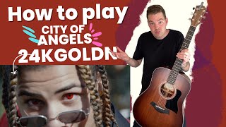24kGoldn - City of Angels | Guitar Tutorial
