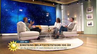 Einsteins relativitetsteori firar 100 år - Nyhetsmorgon (TV4)