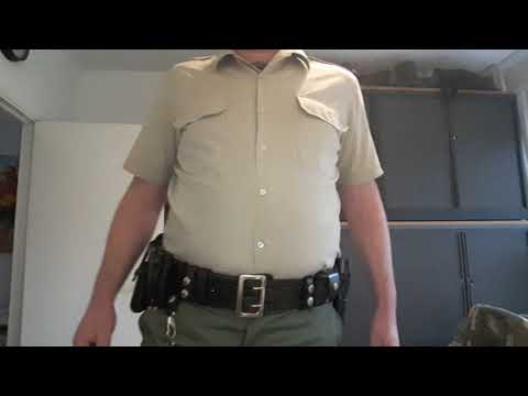Police Leather Duty Belt With RangerNature Guide Uniform