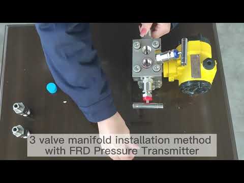 3 valve manifold installation method with Differential Pressure Transmitter