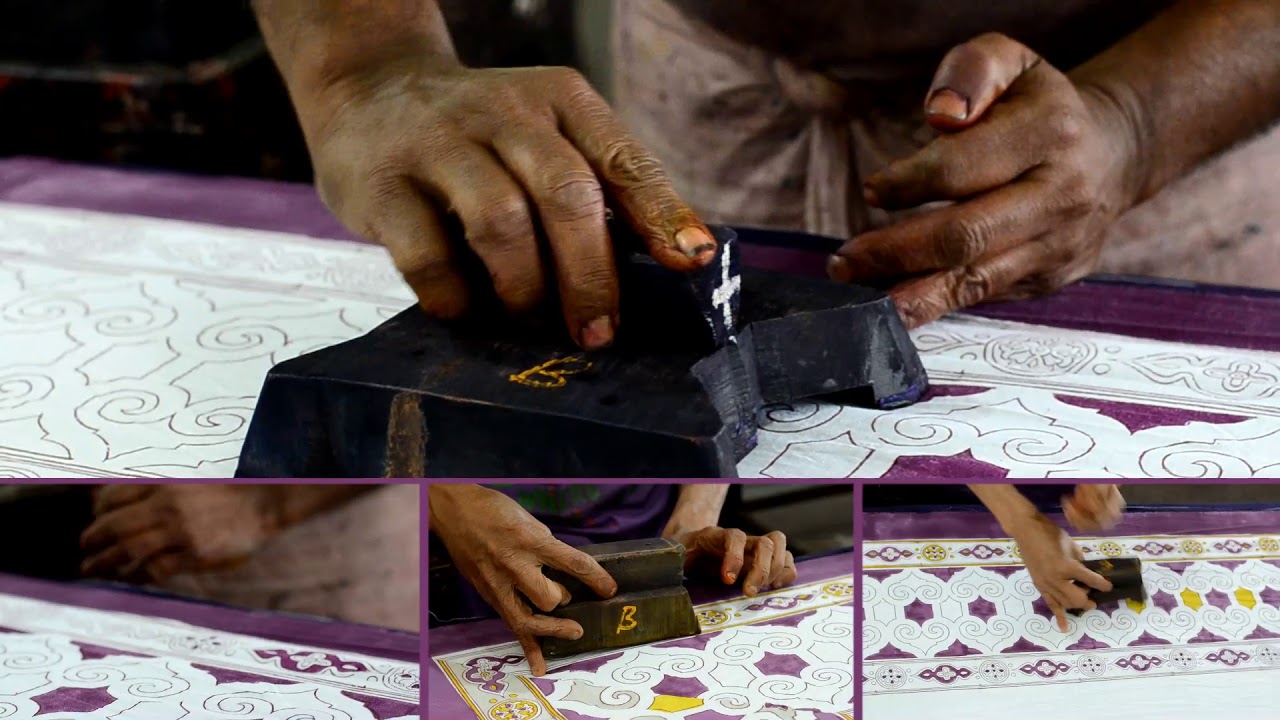 A beautiful orignal fabric print blocks from India