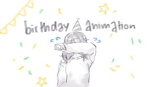 and suddenly, it’s january || birthday animation