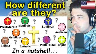 American Reacts All Christian denominations explained