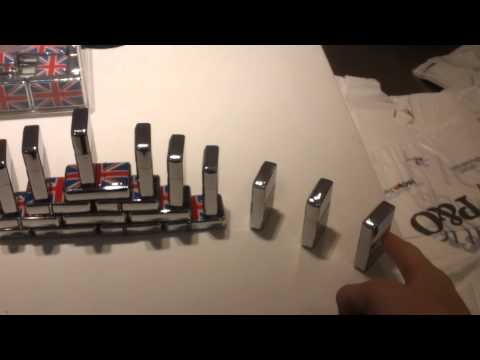 Union jack lighter dominoes