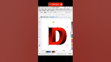 Letter D Logo Design | Coreldraw Toturial #shorts #logodesign