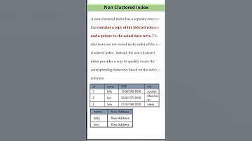 Storage difference in Clustered and Non Clustered Index in SQL