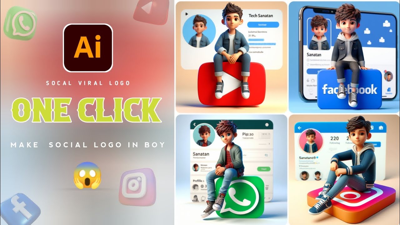 How To Create 3D Ai Social Media Trending Image | Trending Social Media ...