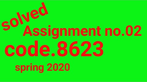 aiou solved Assignment code 8623 spring 2020