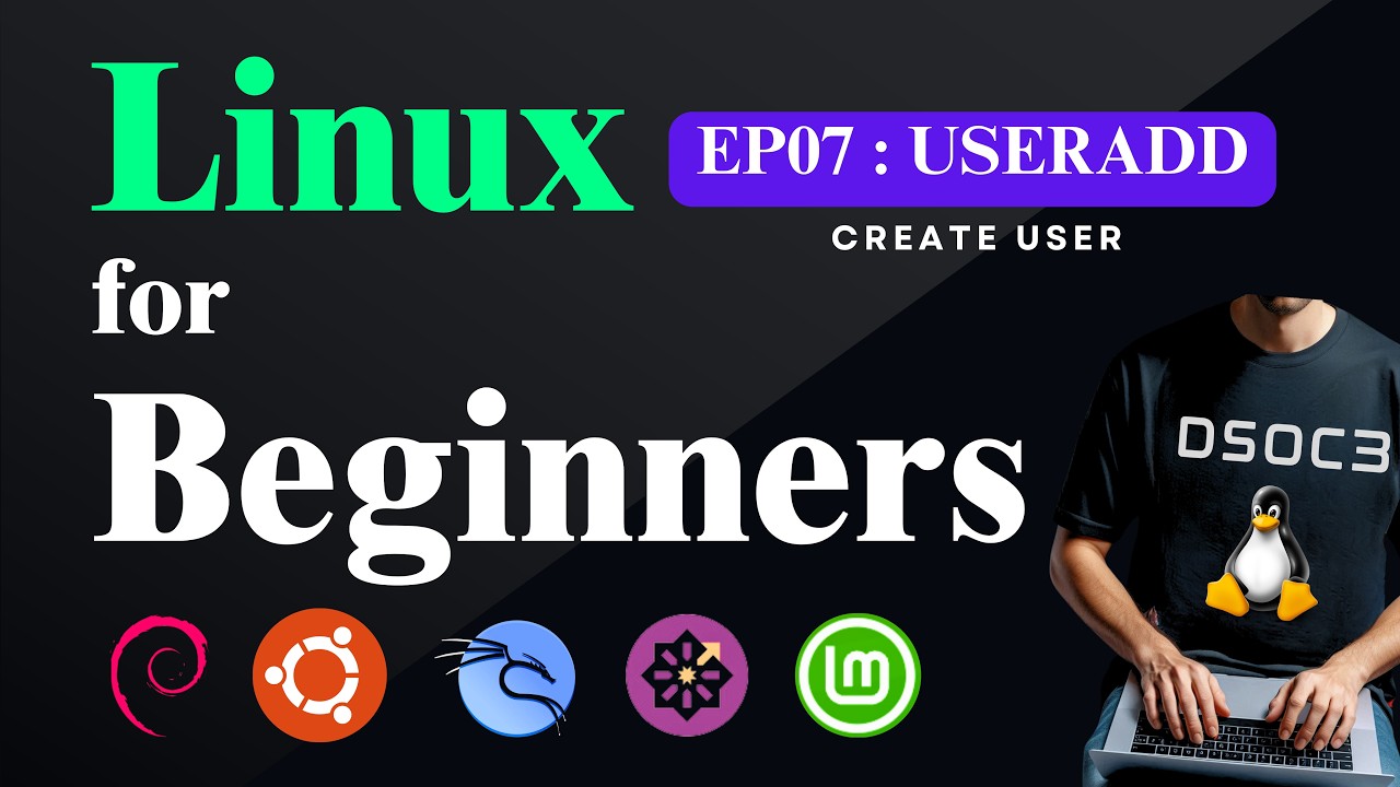Linux Tutorial for Beginners: useradd Command | 2026 | (EP 07) | How to ...