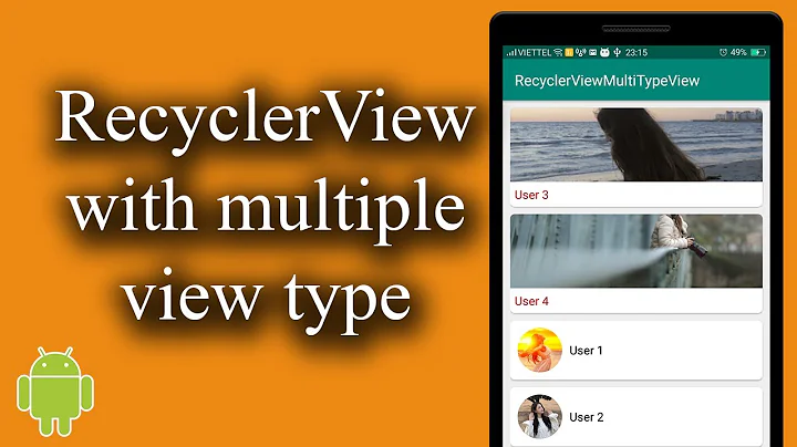 RecyclerView with multiple view type (multiple view holder) - [Android Lists - #05]