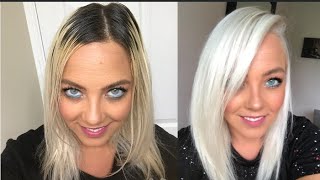 HOW TO | DIY | ICY WHITE PLATINUM BLONDE | NO DAMAGE | USING OLAPLEX