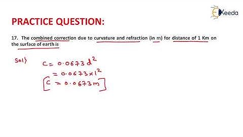 17th Numerical Previous Year Gate Questions of GE - GATE Geomatics Engineering