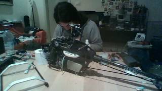 Engine swap in an Align T-REX 600N DFC timelapse