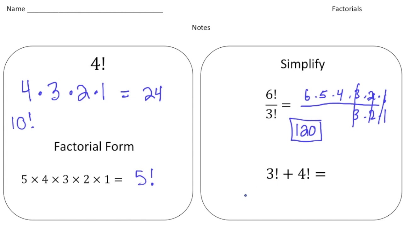 Factorials - YouTube