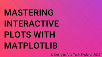Mastering Interactive Plots with Matplotlib