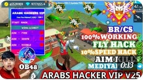 ARABS HACKERS VIP V25 MOD APK | OB48 FF HACK | FREE FIRE MOD MENU || ARABS MODS || HACK | FF HACK