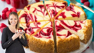 This Raspberry Cheesecake Has Raspberry in EVERY Bite