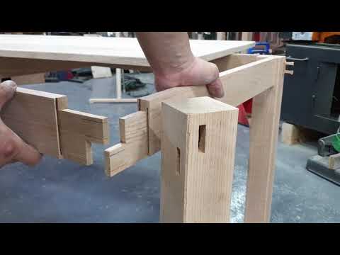 [Woodworking] How to connect a table leg/ Making a table / Making a book using a table saw