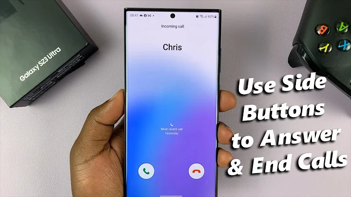 How To Answer and End Calls Using Physical Buttons On Samsung Galaxy S23's