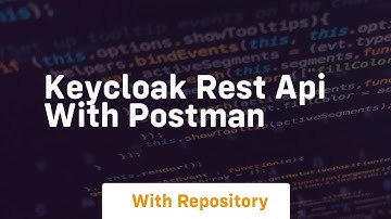 keycloak rest api with postman