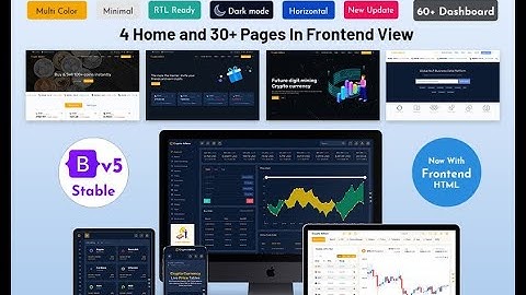 Most Powerful Cryptocurrency Dashboard Template With UI framework