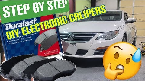 How to RETRACT and REPLACE brake pads on VW CC | SIMPLE VERSION|
