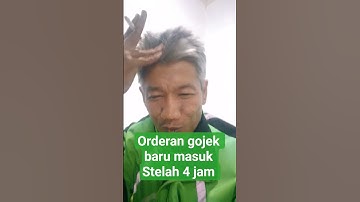 orderan gojek baru masuk setelah 4 jam lama menunggu #ojol