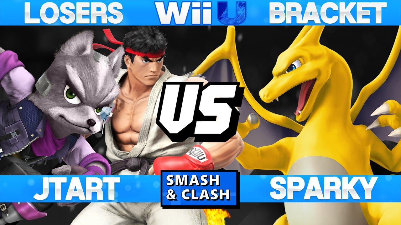 Smash 4 Wii U - Sparky (Charizard) vs Jtart (Ryu/Fox) - S&C 18 Losers