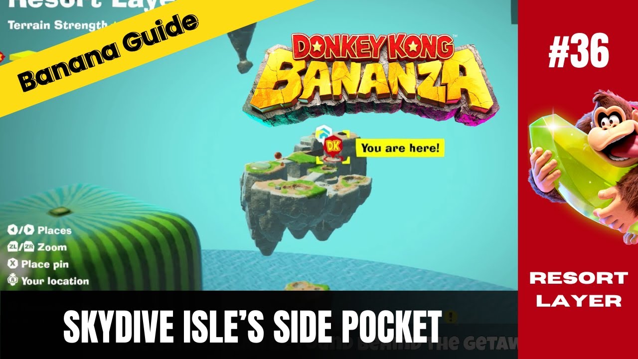 Donkey Kong Bananza | Banana # 36 | Resort Layer | Skydive Isle's