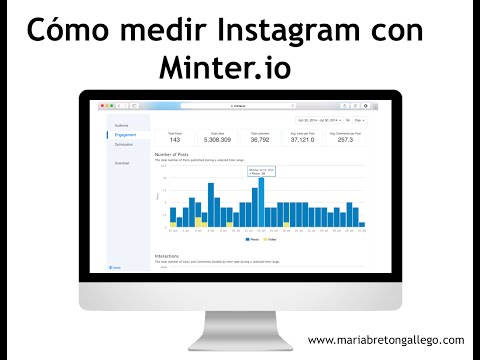 Cómo medir estadísticas de Instagram con Minter.io