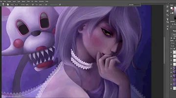 Speedpaint   Realistic Mangle!Mangle Realista! FNAF Fanart