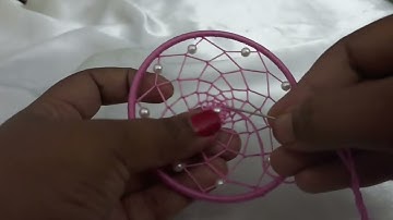 How to Make A Simple Beaded Dream Catcher Tutorial|DIY Dream Catcher|#dreamcatcher