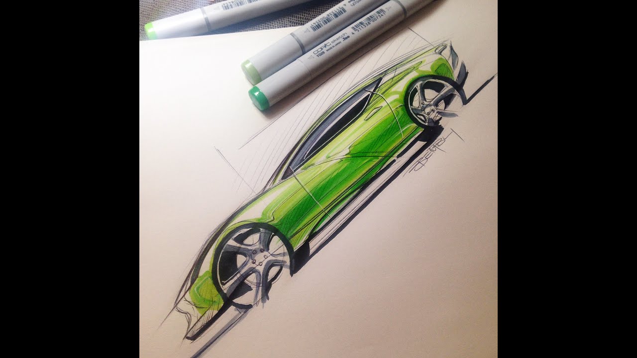 Car Sketching With Copic Markers