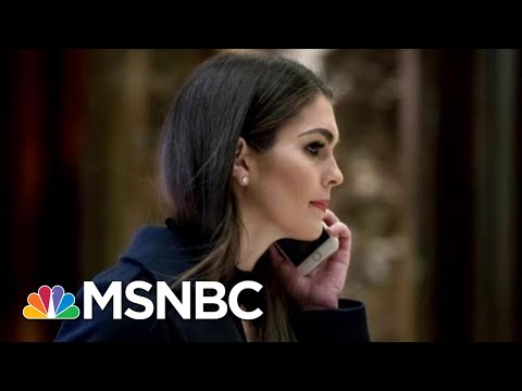 Hope Hicks Returning To The White House To Work With Jared Kushner | Hallie Jackson | MSNBC